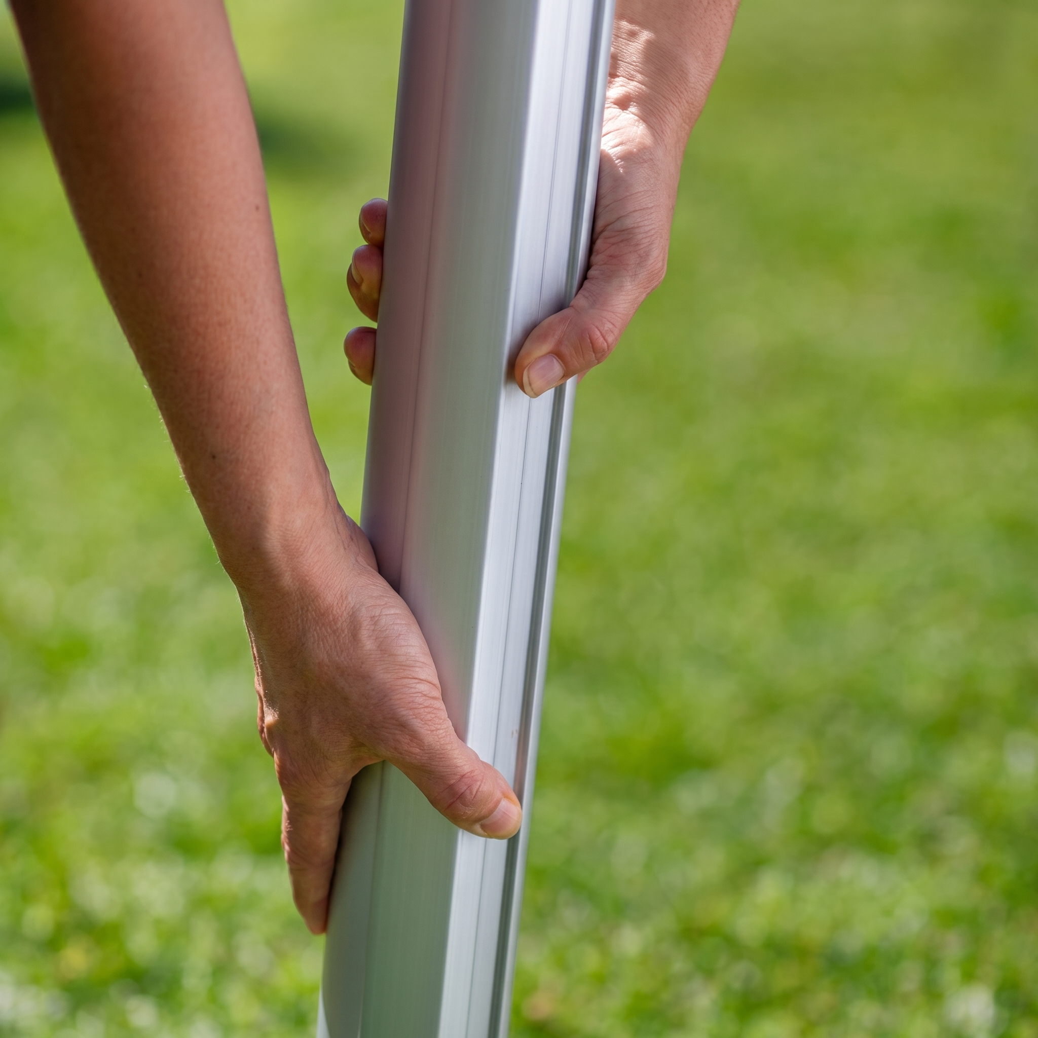 Base d'ancrage aluminium pour mât télescopique - À visser ou à sceller