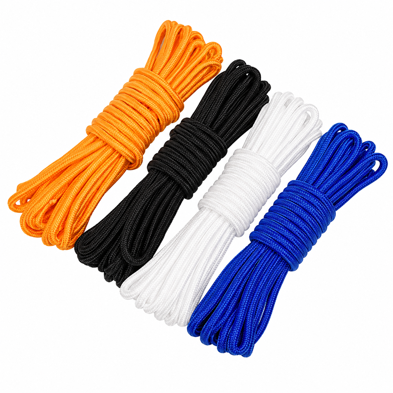 Corde de fixation polyester tressée pour filet de camouflage - 6 coloris