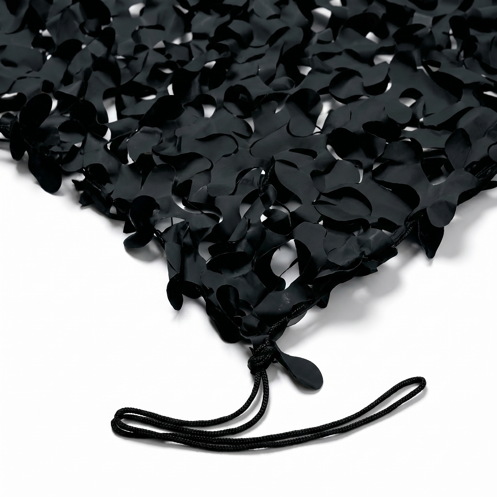Filet de camouflage renforcé noir pour terrasse et patio - Design graphique et contemporain