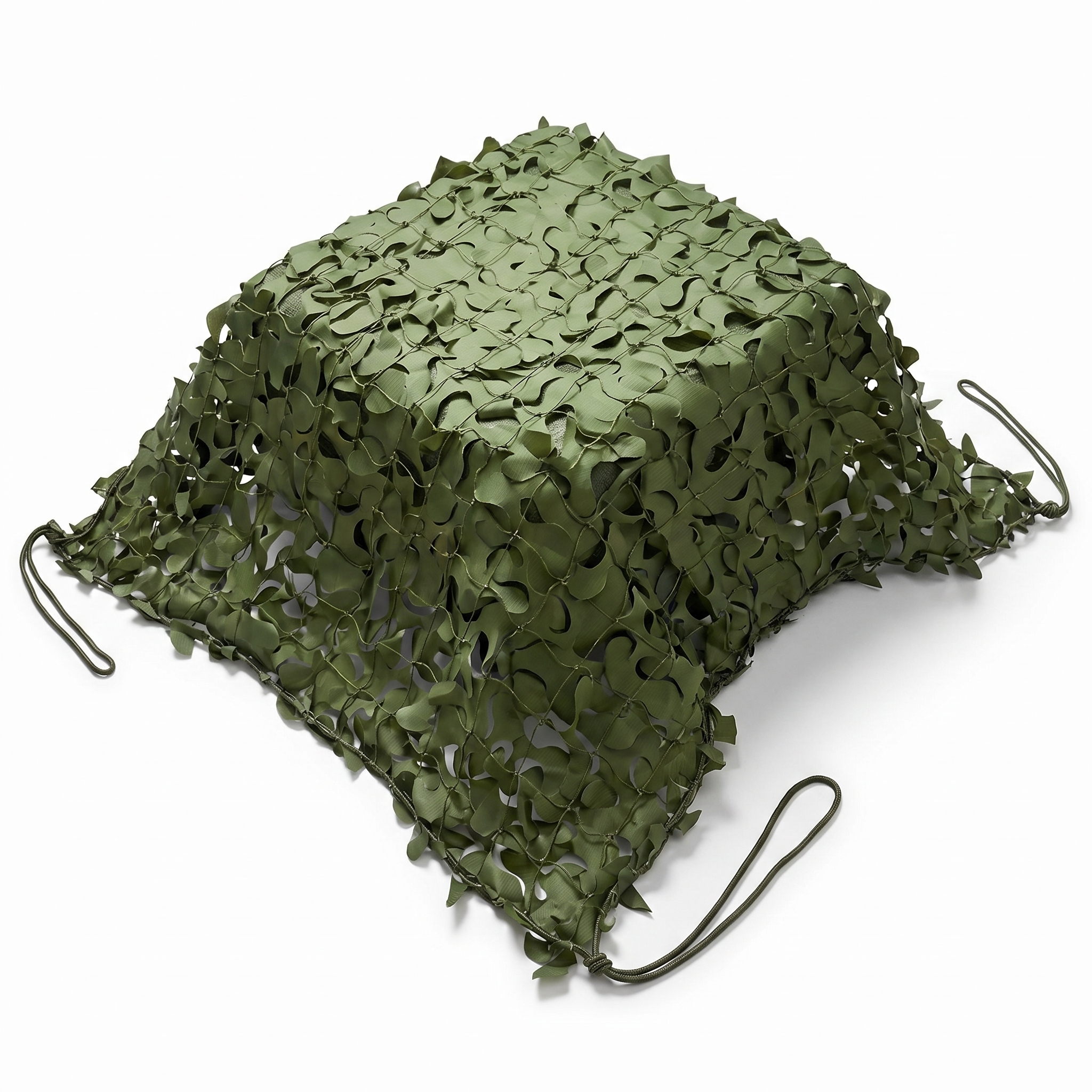 Filet de camouflage renforcé vert pour terrasse et jardin arboré - Canopée naturelle