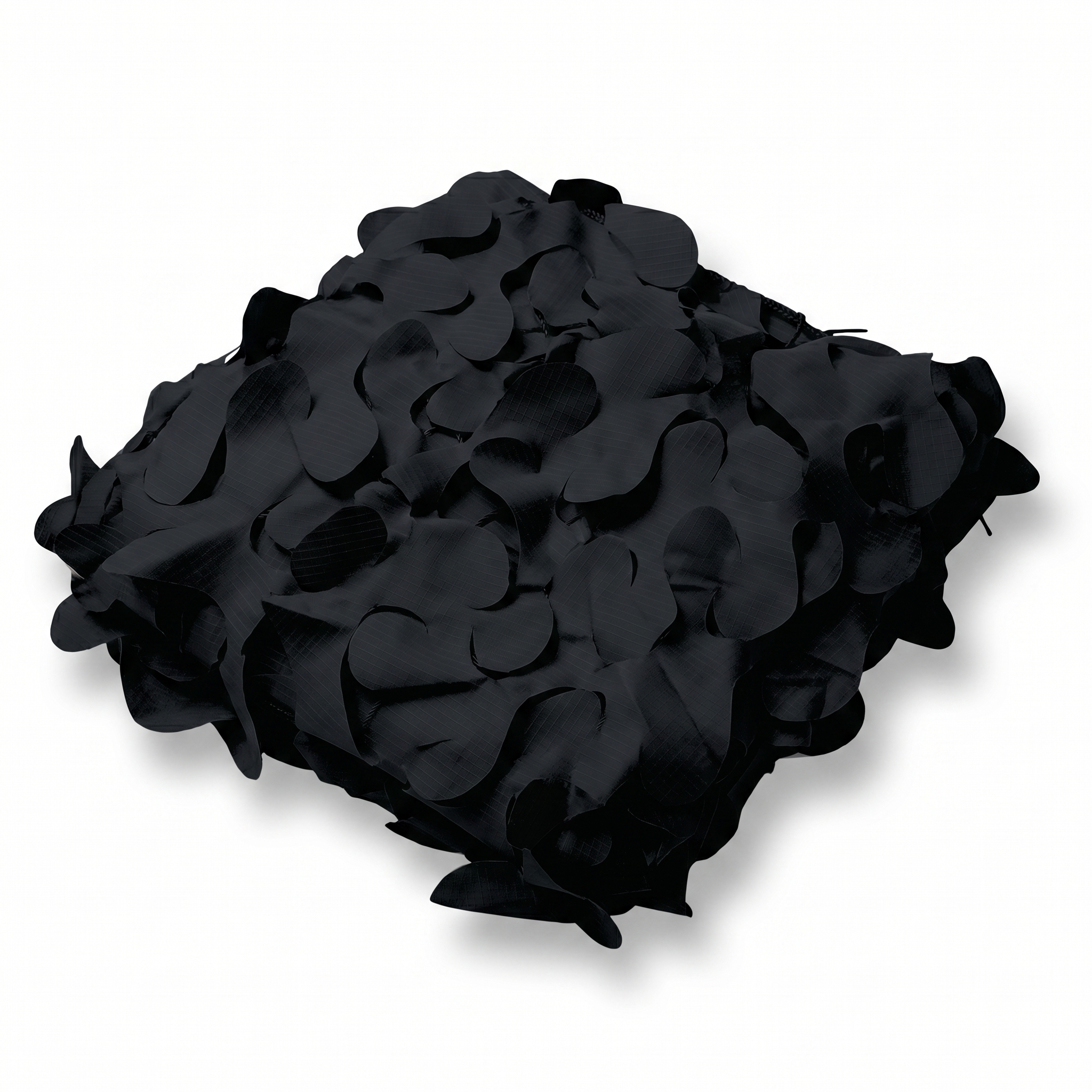Filet de camouflage triangulaire noir pour terrasse design - Contraste graphique en angle