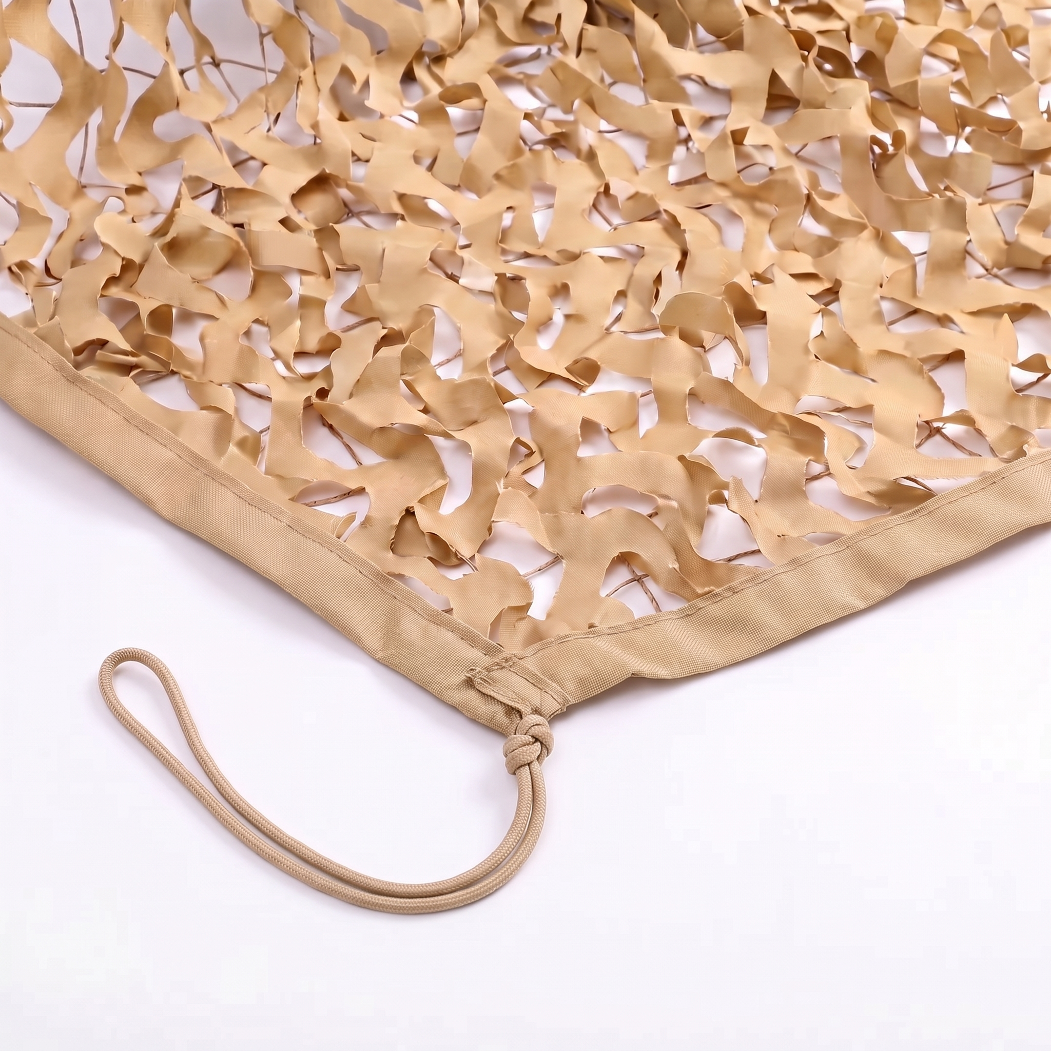 Filet de camouflage renforcé sable pour terrasse et pergola - Ambiance méditerranéenne